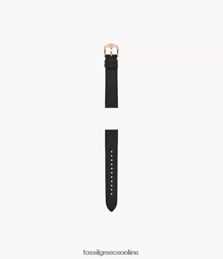 Fossil γυναίκες Δερμάτινο λουράκι 18mm litehide FVT06R148 αξεσουάρ μαύρος