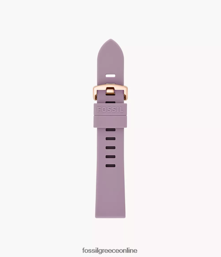 Fossil γυναίκες Λουράκι σιλικόνης 20mm FVT06R158 αξεσουάρ λεβάντα