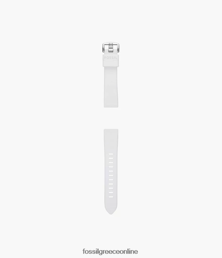 Fossil γυναίκες Λουράκι σιλικόνης 20mm FVT06R159 αξεσουάρ άσπρο