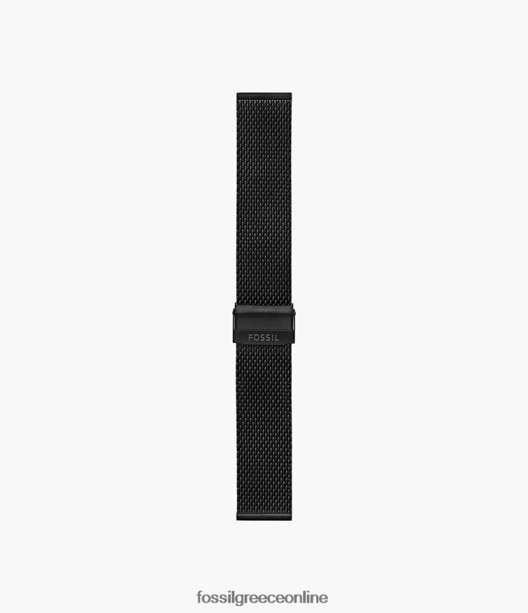 Fossil γυναίκες Βραχιόλι από διχτυωτό ατσάλι 22mm FVT06R164 αξεσουάρ μαύρος