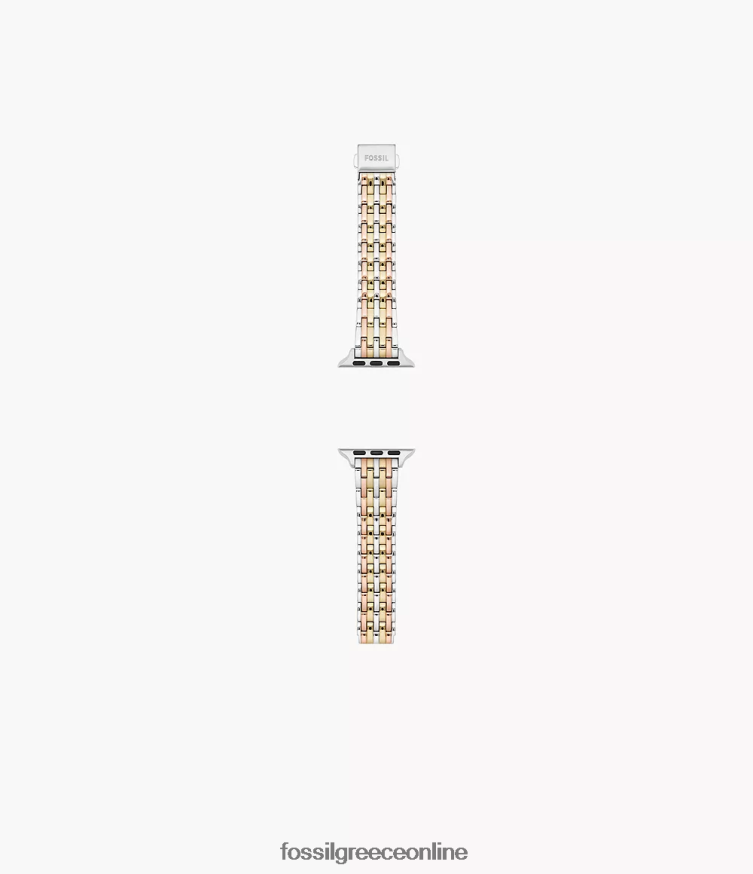 Fossil γυναίκες Λωρίδα από ανοξείδωτο ατσάλι 38mm/40mm/41mm για ρολόι Apple FVT06R171 αξεσουάρ τριτονικό