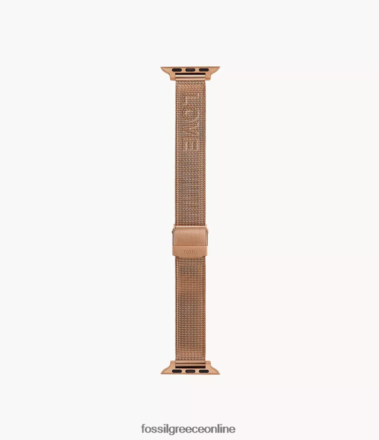 Fossil γυναίκες Διχτυωτή ταινία 38mm/40mm/41mm από ανοξείδωτο χάλυβα για ρολόι Apple FVT06R257 αξεσουάρ ροζ χρυσός τόνος