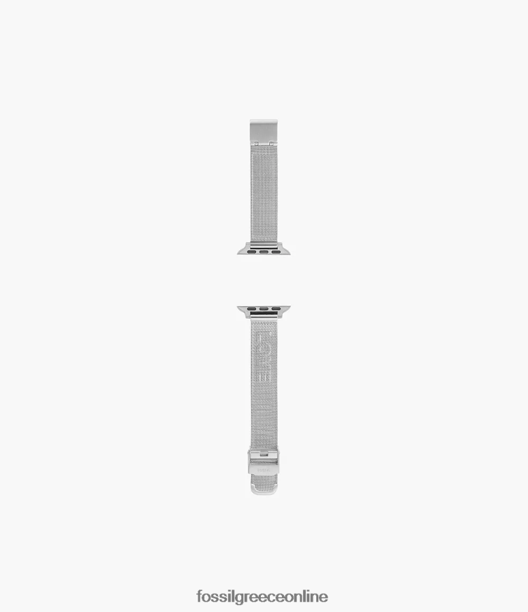 Fossil γυναίκες Διχτυωτή ταινία 38mm/40mm/41mm από ανοξείδωτο χάλυβα για ρολόι Apple FVT06R258 αξεσουάρ άσπρο