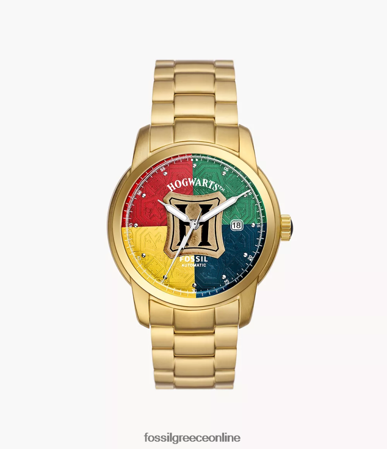 Fossil γυναίκες Αυτόματο ρολόι από ανοξείδωτο χάλυβα περιορισμένης έκδοσης FVT06R177 παρακολουθώ χρυσός τόνος