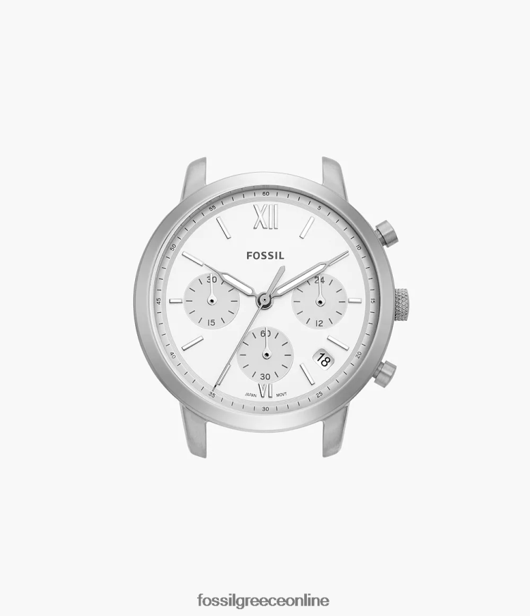Fossil γυναίκες Θήκη ρολογιού neutra χρονογράφος από ανοξείδωτο ατσάλι FVT06R85 παρακολουθώ ασημί-τόνος