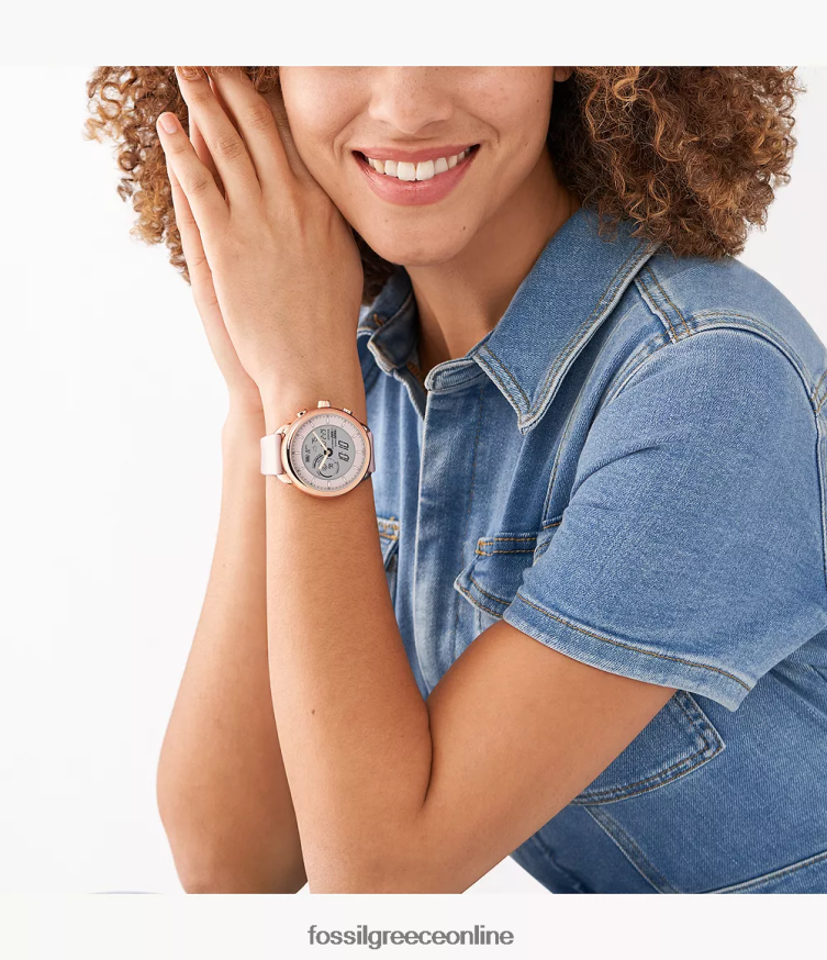 Fossil γυναίκες Gen 6 Wellness Edition υβριδικό smartwatch σιλικόνη FVT06R11 παρακολουθώ κοκκινίζω