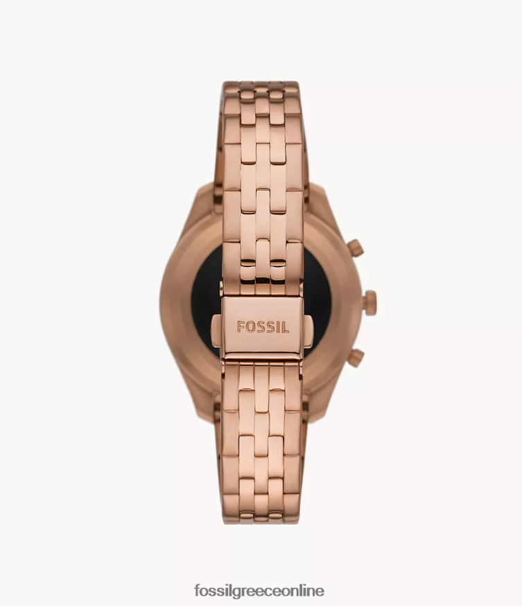 Fossil γυναίκες υβριδικό smartwatch hr από ανοξείδωτο ατσάλι FVT06R274 παρακολουθώ ροζ χρυσός τόνος