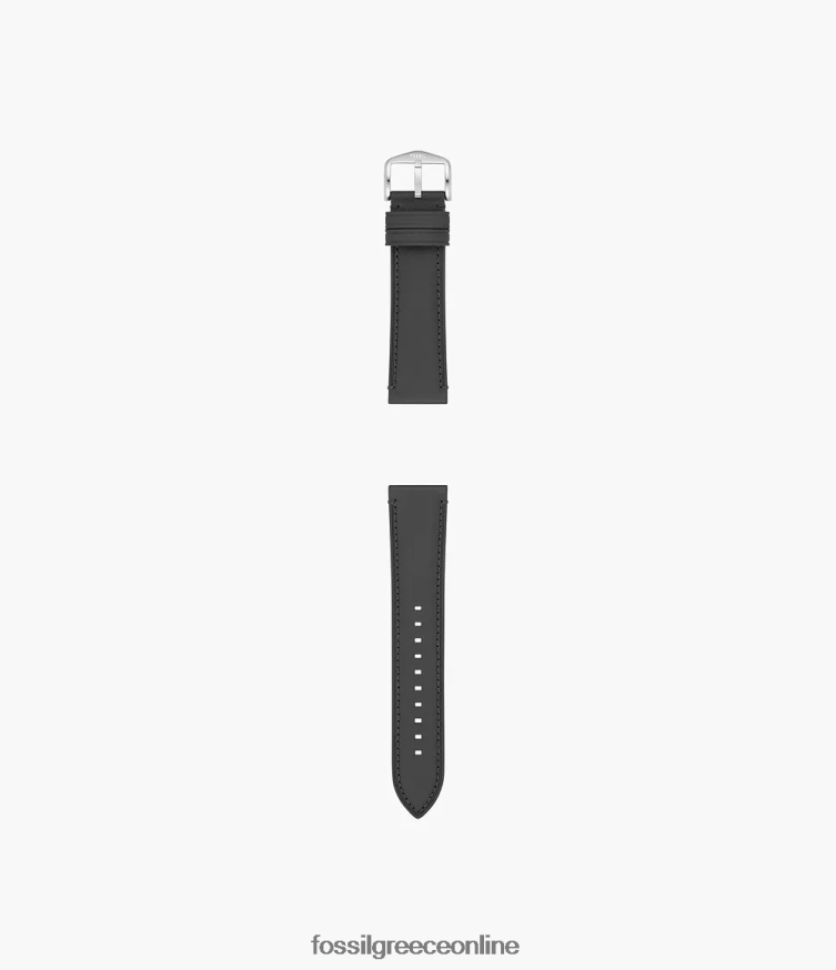 Fossil άνδρες Δερμάτινο λουράκι 22mm litehide FVT06R1479 αξεσουάρ μαύρος