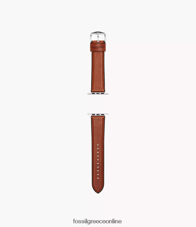 Fossil άνδρες Δερμάτινο λουράκι 42mm/44mm/45mm για ρολόι Apple FVT06R1495 αξεσουάρ καφέ