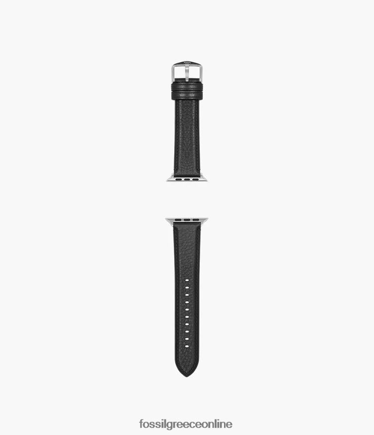 Fossil άνδρες Δερμάτινο λουράκι 42mm/44mm/45mm για ρολόι Apple FVT06R1498 αξεσουάρ μαύρος