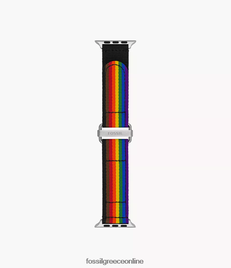 Fossil άνδρες Ζώνη rpet 42mm/44mm/45mm για ρολόι Apple FVT06R1501 αξεσουάρ ΟΥΡΑΝΙΟ ΤΟΞΟ