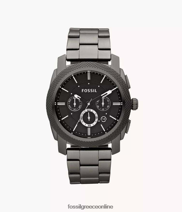 Fossil άνδρες ρολόι χρονογράφου μηχανής από ανοξείδωτο ατσάλι FVT06R1353 παρακολουθώ καπνός