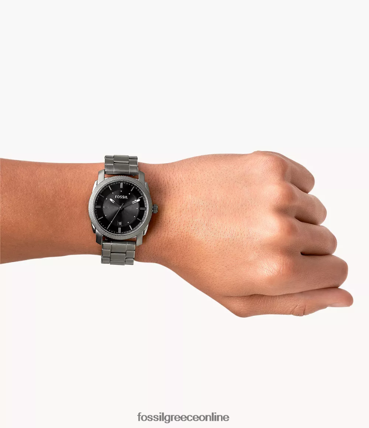 Fossil άνδρες ρολόι μηχανής από ανοξείδωτο χάλυβα FVT06R1354 παρακολουθώ καπνός