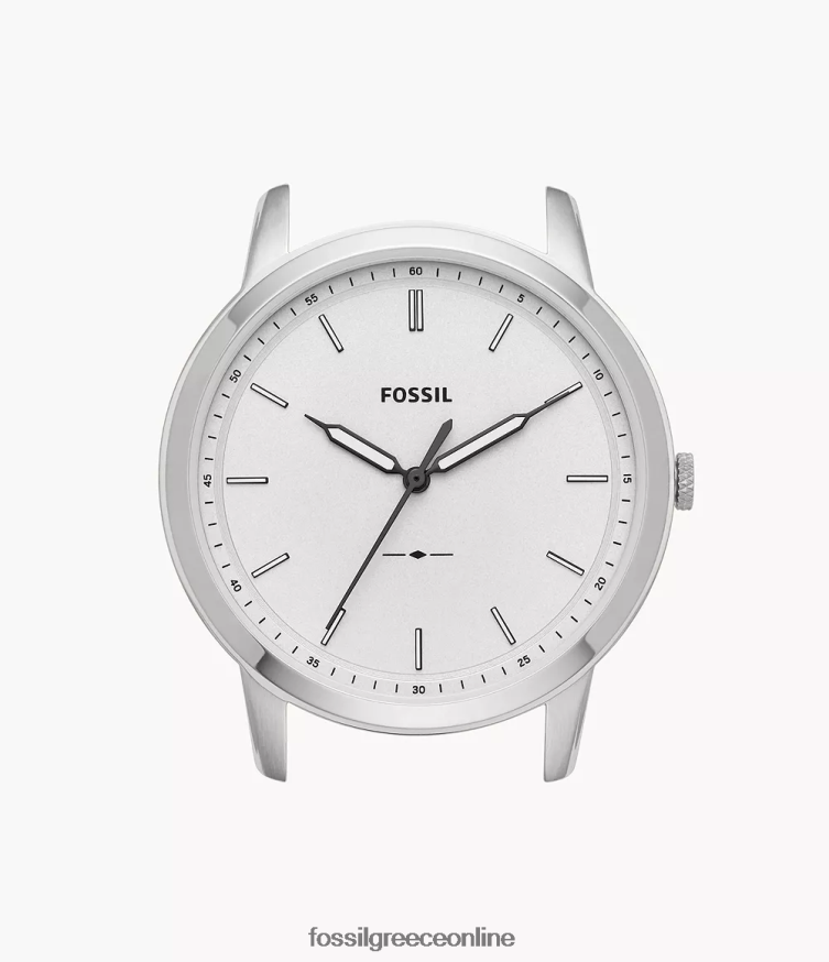Fossil άνδρες η μινιμαλιστική λεπτή θήκη ρολογιού τριών χεριών FVT06R2028 αξεσουάρ άσπρο