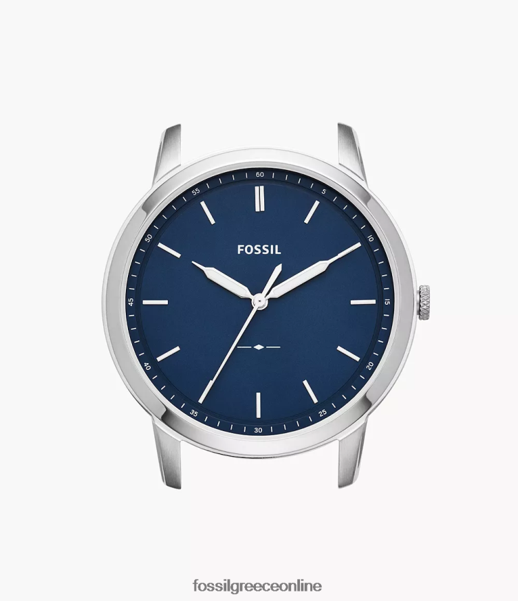 Fossil άνδρες η μινιμαλιστική λεπτή θήκη ρολογιού τριών χεριών FVT06R2073 αξεσουάρ μπλε