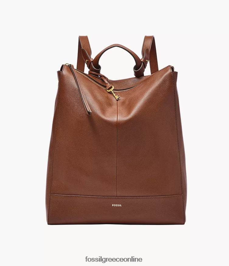 Fossil γυναίκες ελίνα κάμπριο σακίδιο FVT06R404 τσάντα καφέ