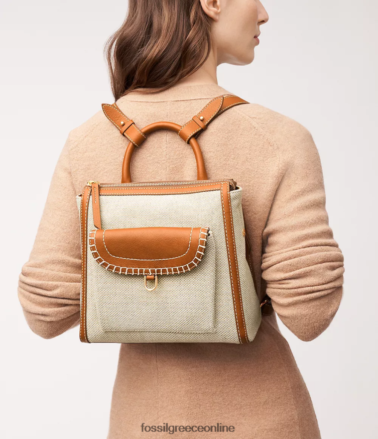 Fossil γυναίκες parker μικρό σακίδιο FVT06R393 τσάντα ανοιχτό καφέ