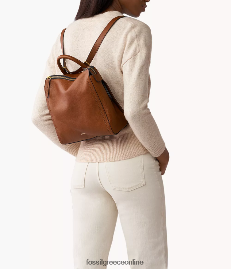 Fossil γυναίκες parker μετατρέψιμο μικρό σακίδιο πλάτης FVT06R490 τσάντα καφέ
