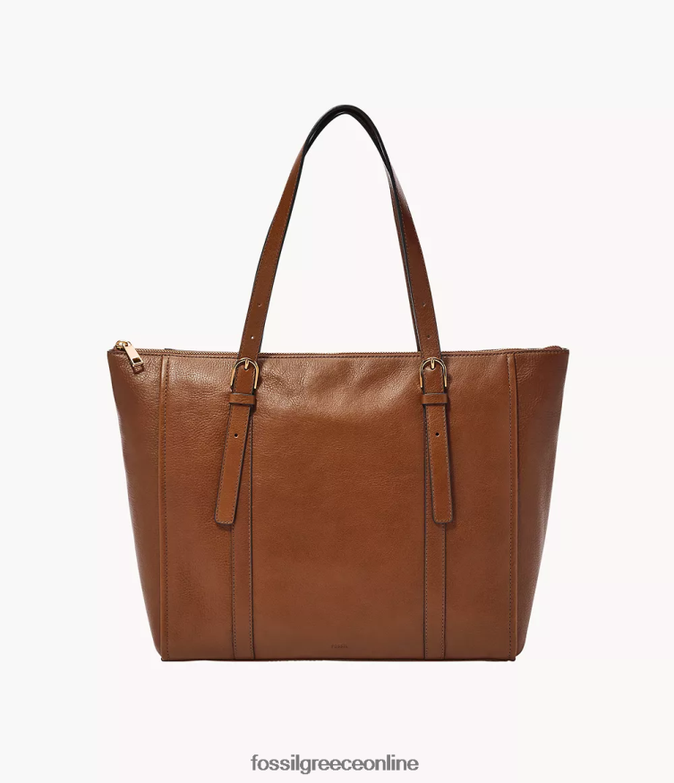 Fossil γυναίκες Carlie Tote FVT06R369 τσάντα καφέ