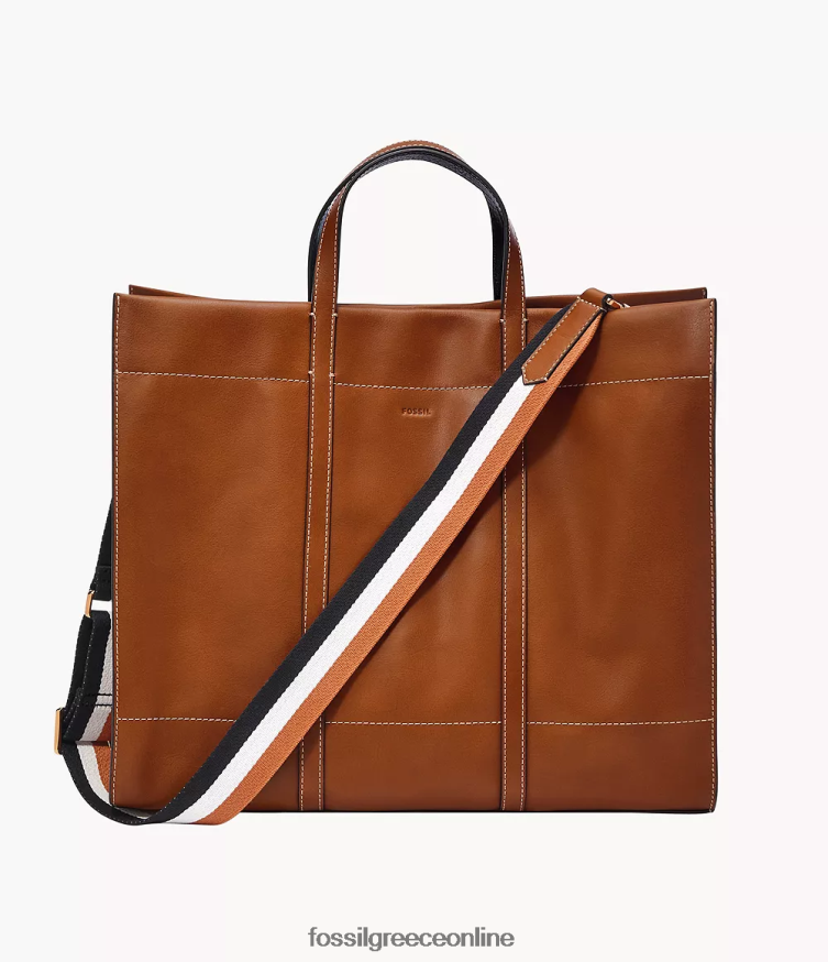 Fossil γυναίκες Carmen tote FVT06R359 τσάντα καφέ