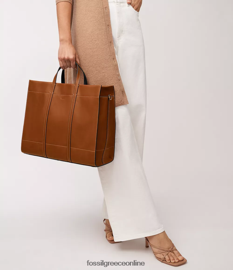 Fossil γυναίκες Carmen tote FVT06R359 τσάντα καφέ