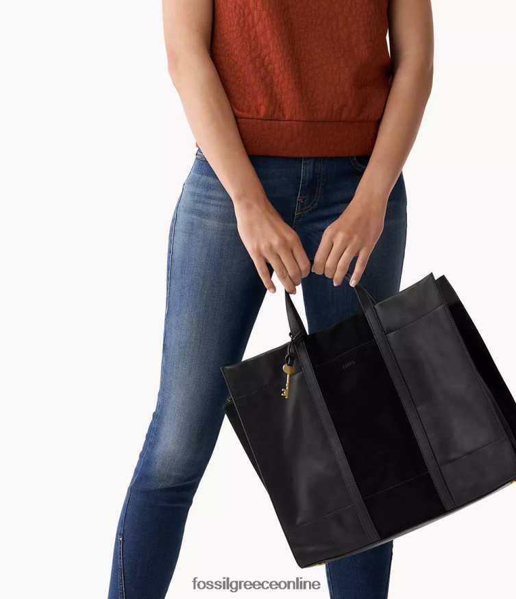 Fossil γυναίκες Carmen tote FVT06R370 τσάντα μαύρος