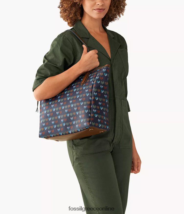 Fossil γυναίκες το Σίδνεϊ FVT06R691 τσάντα ΠΟΛΕΜΙΚΟ ΝΑΥΤΙΚΟ