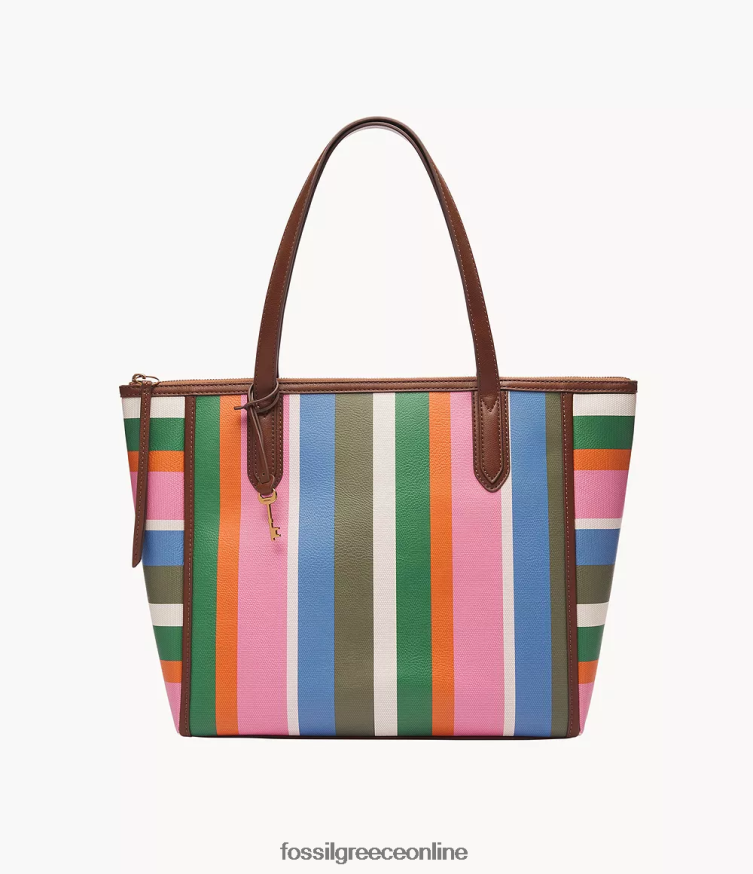 Fossil γυναίκες το Σίδνεϊ FVT06R692 τσάντα ρίγες