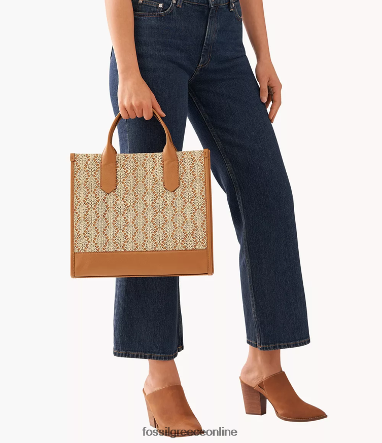 Fossil γυναίκες Kyler tote FVT06R510 τσάντα καμήλα