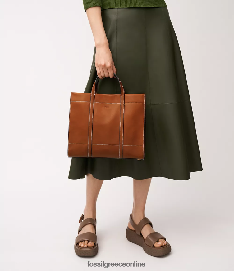 Fossil γυναίκες αγοραστής carmen FVT06R361 τσάντα καφέ