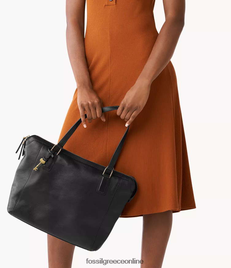 Fossil γυναίκες jacqueline tote FVT06R487 τσάντα μαύρος