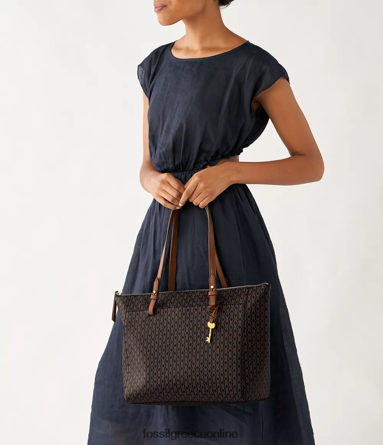 Fossil γυναίκες rachel tote FVT06R685 τσάντα μαύρος