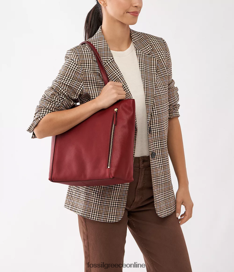 Fossil γυναίκες tara shopper FVT06R427 τσάντα το κόκκινο