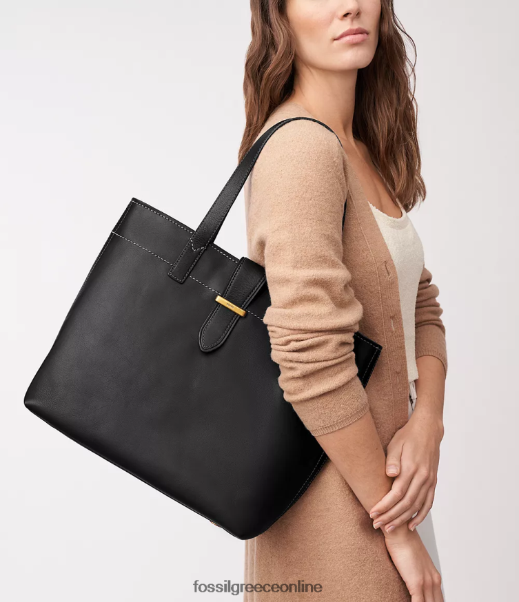 Fossil γυναίκες tremont tote FVT06R375 τσάντα μαύρος