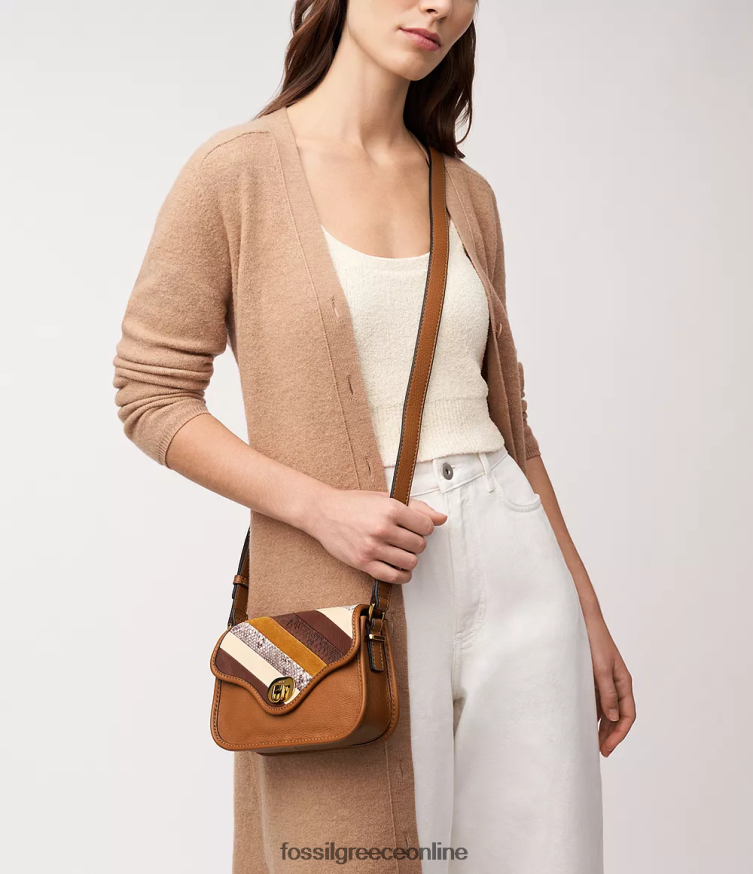 Fossil γυναίκες κληρονομιά μίνι πτερύγιο χιαστί FVT06R313 τσάντα πολυ