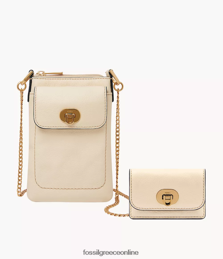 Fossil γυναίκες άρπερ χιαστί FVT06R320 τσάντα οστό