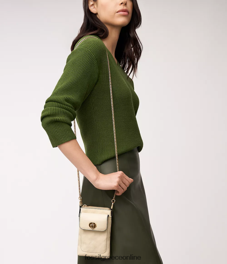 Fossil γυναίκες άρπερ χιαστί FVT06R320 τσάντα οστό