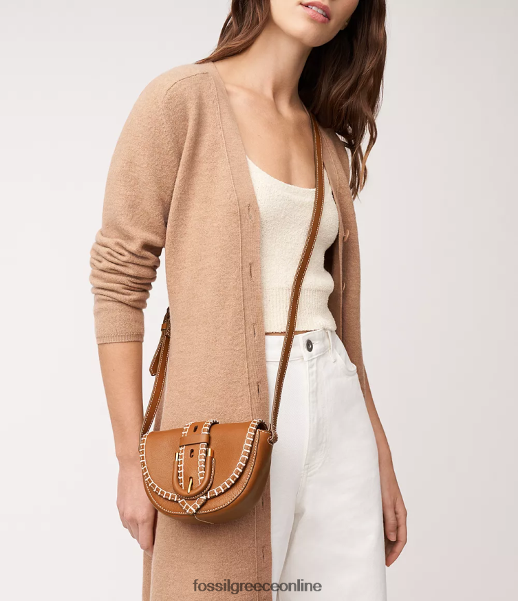 Fossil γυναίκες Χάργουελ μικρό πτερύγιο χιαστί FVT06R354 τσάντα σαμάρι