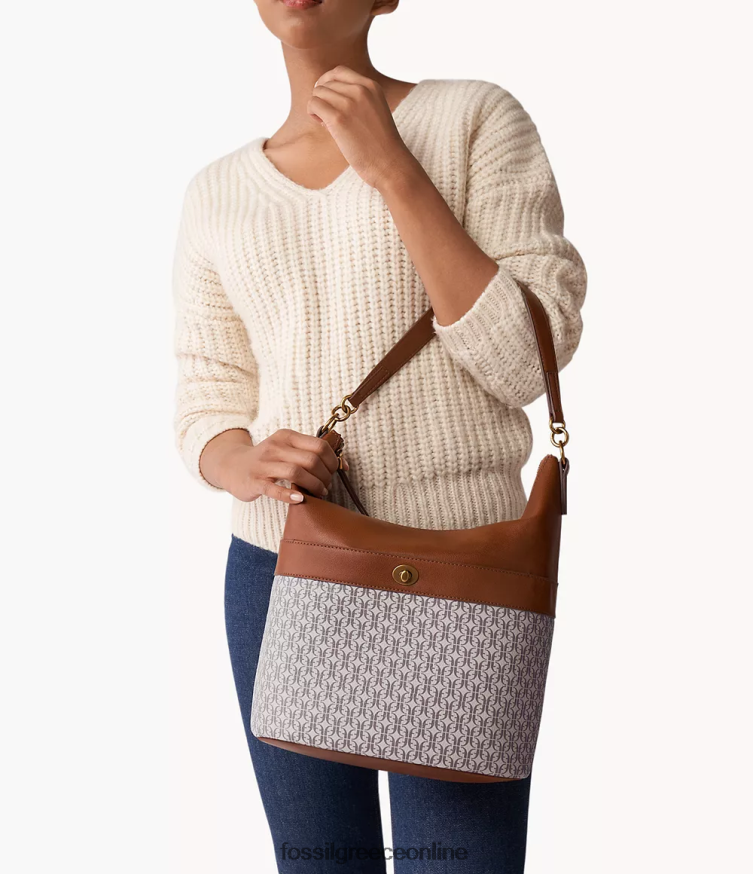 Fossil γυναίκες αλήτης ταλούλα FVT06R546 τσάντα καφέ