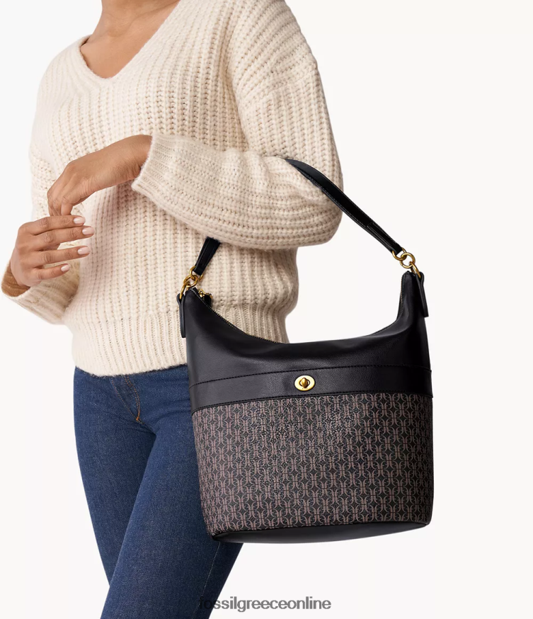 Fossil γυναίκες αλήτης ταλούλα FVT06R577 τσάντα μαύρος