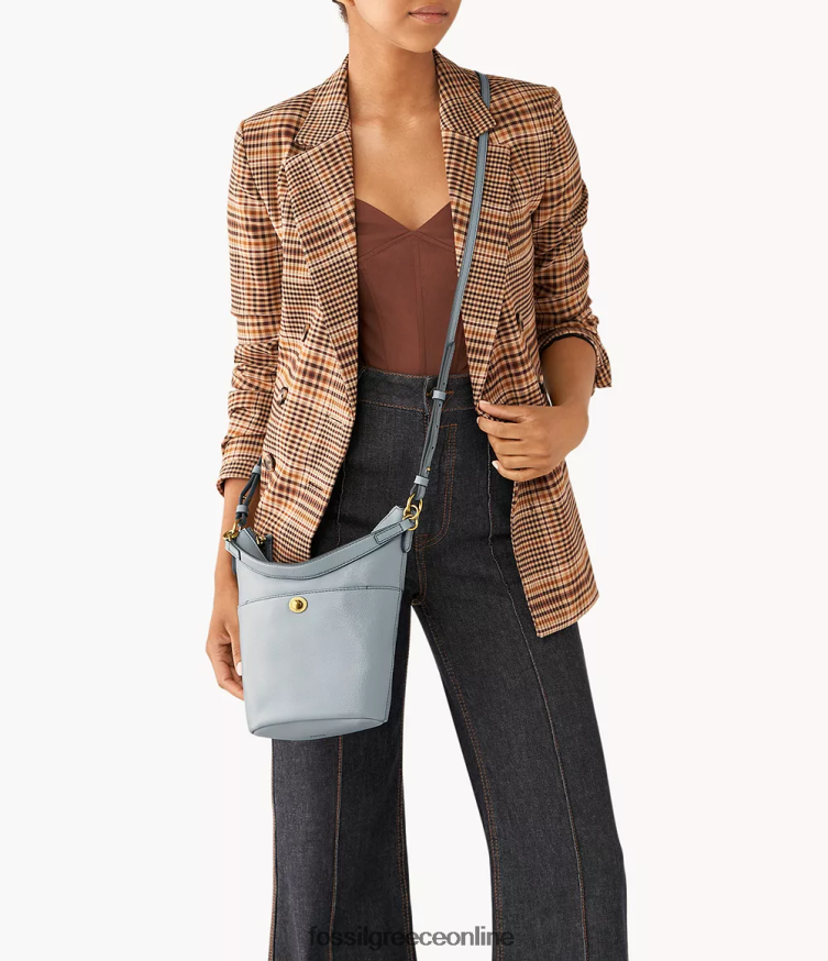 Fossil γυναίκες ταλούλα μικρό αλήτη FVT06R635 τσάντα μπλε