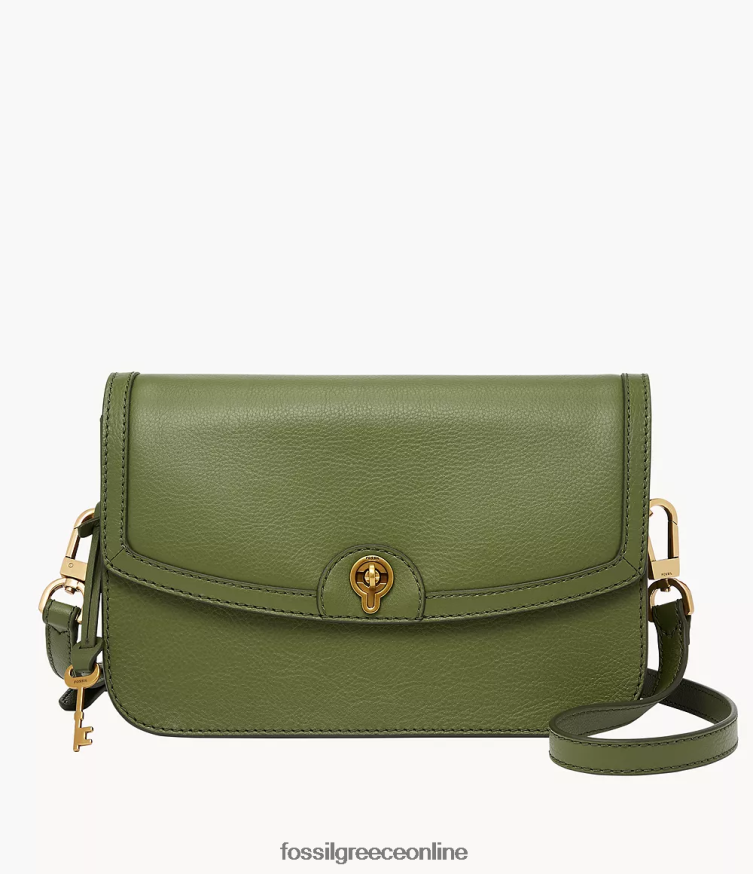 Fossil γυναίκες χιαστί του Άινσλι FVT06R661 τσάντα ελιά