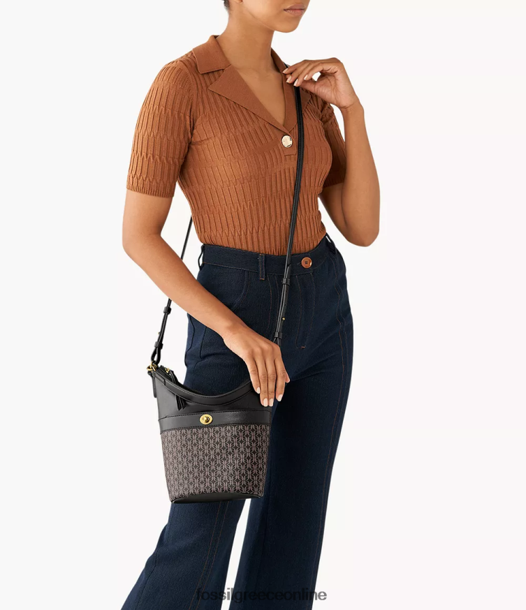 Fossil γυναίκες ταλούλα μικρό αλήτη FVT06R698 τσάντα μαύρος