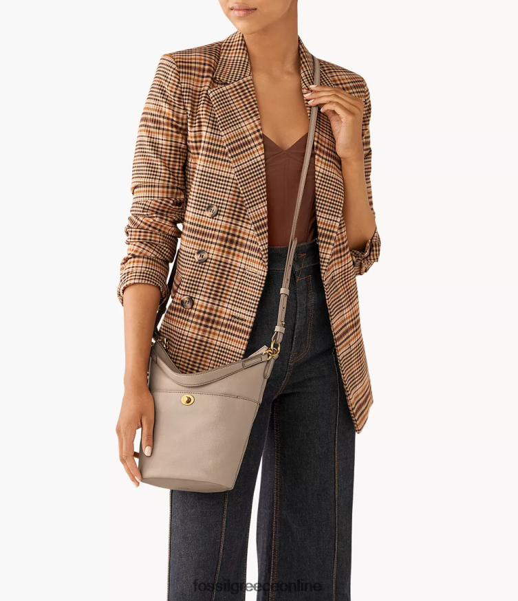 Fossil γυναίκες ταλούλα μικρό αλήτη FVT06R708 τσάντα γκρί