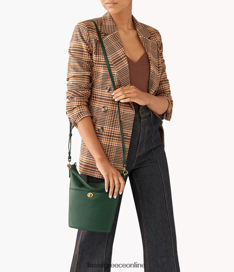 Fossil γυναίκες ταλούλα μικρό αλήτη FVT06R715 τσάντα πράσινος