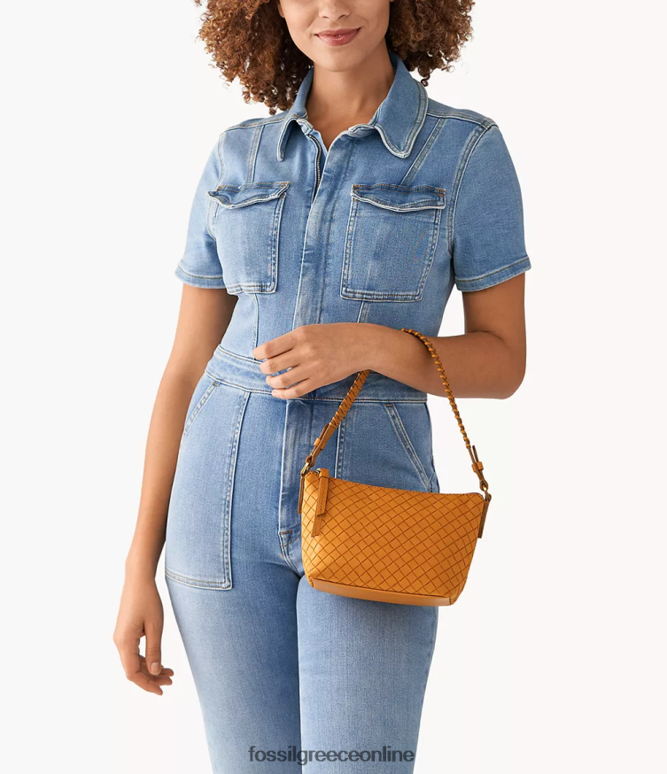 Fossil γυναίκες Julianna mini hobo FVT06R695 τσάντα καμήλα