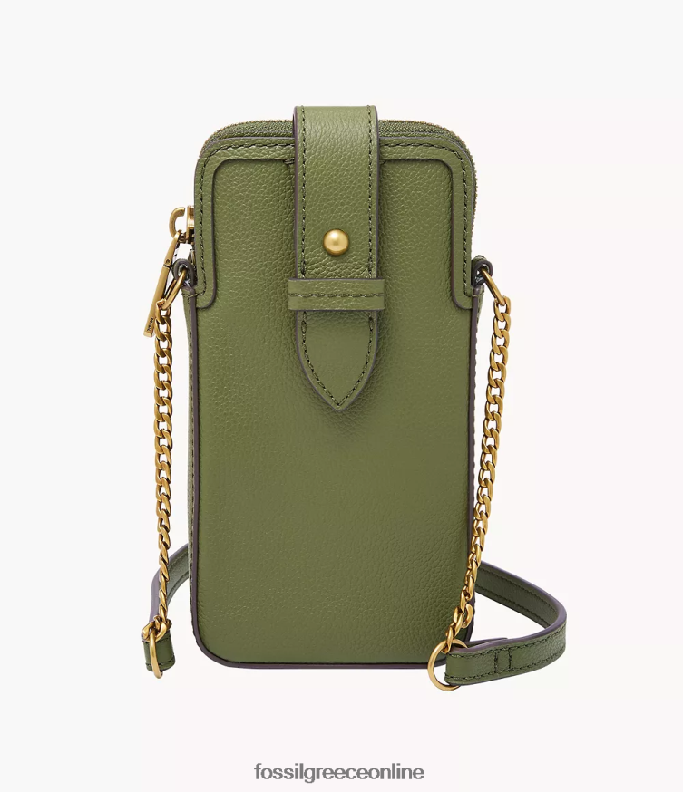 Fossil γυναίκες Lainie θήκη τηλεφώνου χιαστί FVT06R528 τσάντα ελιά