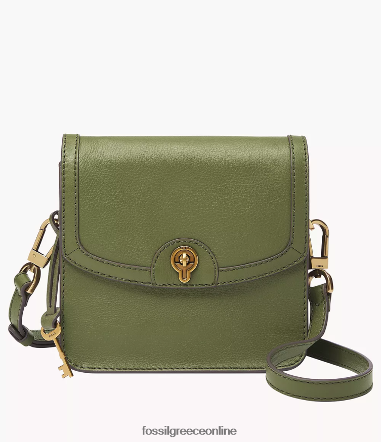 Fossil γυναίκες ainsley μικρό χιαστί FVT06R484 τσάντα ελιά