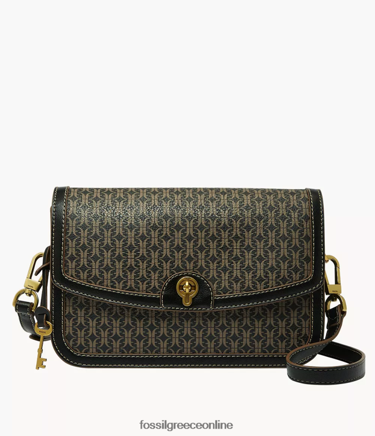 Fossil γυναίκες χιαστί πτερύγιο ainsley FVT06R641 τσάντα μαύρος