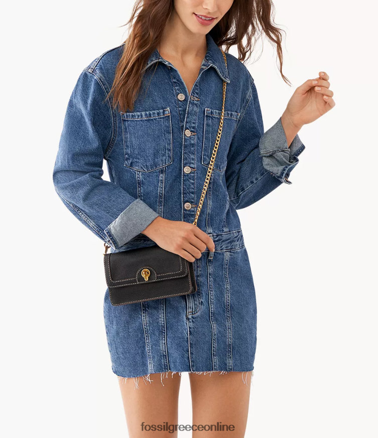 Fossil γυναίκες χιαστί πορτοφόλι ainsley FVT06R835 τσάντα μαύρος